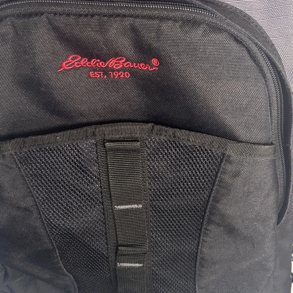 Eddie Bauer Vintage 2004 Black and Dark Gray Backpack -GB1sku
